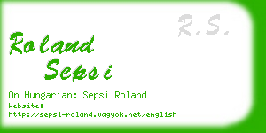 roland sepsi business card